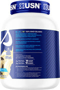 USN Supplements BlueLab 100% Whey Protein Powder, Keto Friendly, Low Carb and Low Calorie, Cookies & Cream, 4.5 Pound