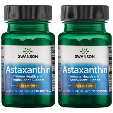 Swanson High Potency Astaxanthin 8 Milligrams 30 Sgels (2 Pack)