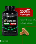 Healthfare Saw Palmetto Extract | 4000Mg | 150 Capsules | Traditional Herb Supplement For Prostate, Hair And Urinary Health