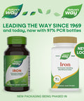 Nature'S Way Iron Promotes Healthy Red Blood Cells 18 Mg From Iron Gluconate Per Serving Gluten Free 100 Capsules (Packaging May Vary)