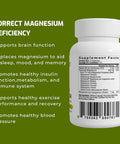 Magnesium Breakthrough Supplement 4.0 - Has 7 Forms Of Magnesium: Glycinate, Malate, Citrate, And More - Natural Sleep And Brain Supplement - 30 Capsules