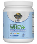 Garden of Life Sport Whey Protein Powder Vanilla Flavor 20G Plus Marine Collagen Peptides & Msm For Women And Men Optimum Amino Energy Younger Healthier Looking Skin - Grass Fed About 15 Servings