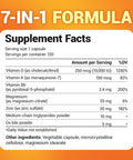 Dr. Bergs Vitamin D3 and K2 10,000 iu 120 Capsules