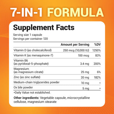 Dr. Bergs Vitamin D3 and K2 10,000 iu 120 Capsules