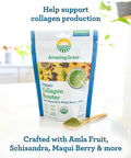 Amazing Grass Glow Collagen Booster Bundle - Vegan Protein Powder Vanilla Honeysuckle & Organic Collagen Booster