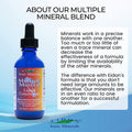Eidon Multiple Minerals Supplement Minerals for Water Liquid Vitamins AllNatural Bioavailable Ionic Vegan Gluten No Additives or Preservatives 2 Ounce Bottle