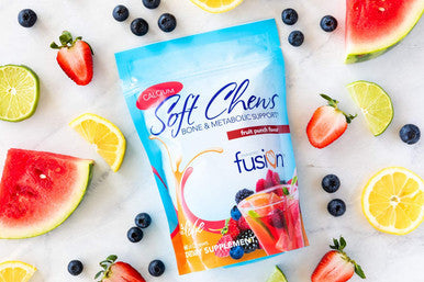 Bariatric Fusion Calcium Citrate 500mg & Energy Soft Chew Bariatric Vitamin, Fruit Punch Flavor 60 Count