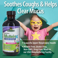 Nature'S Answer Mullein X Kids Cough Syrup 4 Ounce - Soothes Coughs Clears Mucus Respiratory & Lung Support Non GMO Gluten Non Drowsy Mucus Relief - Natural Honey Flavor