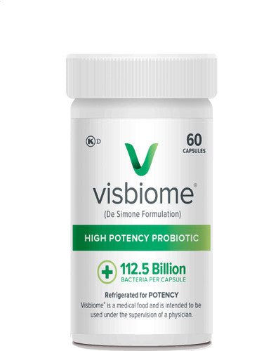 Visbiome - High Potency Probiotics 112.5 Billion CFU Live Bacteria 60 Capsules
