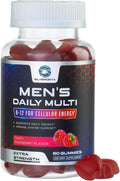Men Multi Vitamin Gummy - Multi-Vitamin For Men Daily Nutritional Support With Vitamins A, C, D, E, B12, Zinc, Folate, Biotin & More - Focus, Energy, Memory & Immune Health Support - 60 Gummies