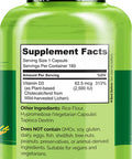 NATURELO Vitamin D - 2500 IU - Plant Based from Lichen - Natural D3 Supplement for Immune System, Bone Support, Joint Health - Vegan - Non-GMO - Gluten Free - 180 Mini Capsules