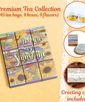 Engintea Unique s for Mom from Son Daughter - Mothers Day Tea Sampler Set - Herbal Green & Black Tea Set For Mother Women Tea Lovers - Premium Tea Collection (45 tea bags 9 flavors)