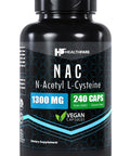 Healthfare N-Acetyl L-Cysteine (Nac) | 1300Mg | 240 Capsules | Traditional Herb Supplement For Prostate And Urinary Health