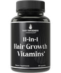 Hair Thickness Maximizer 11-In-1 Vegan Hair Growth Vitamins With Biotin 5000Mcg Pumpkin Seed Saw Palmetto & Bamboo Extract Hair Strengthening Supplement - Hair Vitamins For Thicker Hair Growth