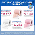 Silicone Scar Sheets,Silicone Scar Tape,Scar Tape For Surgical Scars,C-Section,Tummy Tuck,Keloid Bump Removal (1.6"X 19.7", 3 Rolls-Total 1.5M, Three-In-One Version, Pink/Beige/Clear)