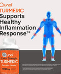 Turmeric Curcumin Softgels Qunol with Ultra High Absorption 1000mg Joint Support Dietary Supplement Extra Strength 60 Count Twin Pack