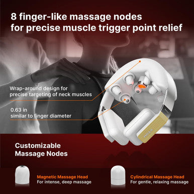 Neck Massager For Pain Relief Deep Tissue, Essential Oil Shiatsu Vibrating Neck Massager With Heat Cordless Neck Pain Relief Massage Gifts For Boyfriend, Dad, Relaxation Gifts For Women Men