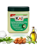 KAI Herbal Petroleum Jelly with Aloe Vera and Vitamin E for Soothing Chapped and Dry Skin Lips Nail Fresh Scent