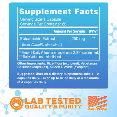 Muscle Empire Epicatechin Extract Capsules | Epi 250Mg | 60 Pill Count | Supports Lean Muscle Growth, Nitric Oxide Booster & Myostatin Inhibitor