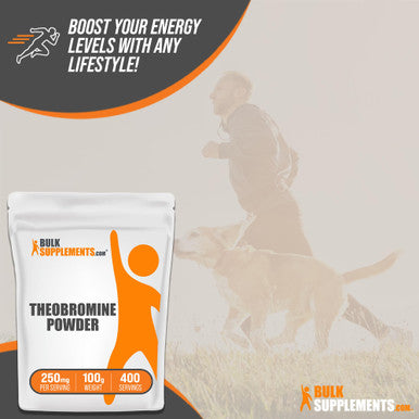 Bulksupplements.Com Theobromine Powder Theobromine Supplement Nootropic Supplement Brain and Energy Support Gluten Free 250Mg Per Servings 400 Servings 100G (3.5 Oz)