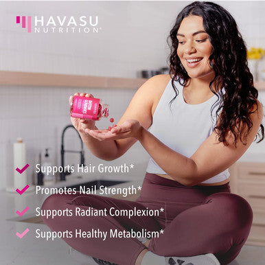 Havasu Nutrition High Potency Biotin Gummies Natural Hair Skin Nail Metabolism 5000 Mcg Premium Pectinbased 2 Pack 180 Gummies