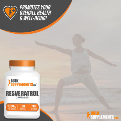 Bulksupplements.Com Resveratrol Capsules - Resveratrol Supplement, Polygonum Cuspidatum, Resveratrol 1000Mg - Antioxidants Supplement, Resveratrol Pills - 2 Capsules Per Serving, 60 Capsules