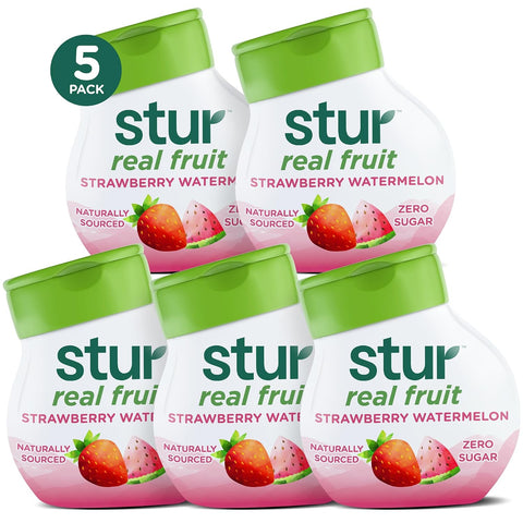 Stur Liquid Water Enhancer Peach Mango Sweetened with Stevia High in Vitamin C & Antioxidants Sugar Zero Calories Keto Vegan 5 Bottles Makes 120 Drinks