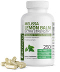 Bronson Melissa Lemon Balm Extra Strength, Non-Gmo, 250 Vegetarian Capsules