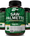 NutriFlair Saw Palmetto Extract 750mg, 120 Capsules - Prostate Supplement & Berry Health Support - Helps Block DHT to Prevent Hair Loss and Helps Reduce Frequent Urination, for Women and Men