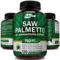 NutriFlair Saw Palmetto Extract 750mg, 120 Capsules - Prostate Supplement & Berry Health Support - Helps Block DHT to Prevent Hair Loss and Helps Reduce Frequent Urination, for Women and Men