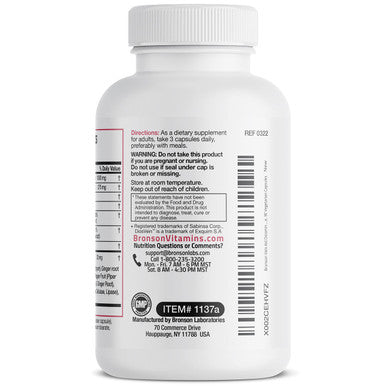 Bronson Veinaid Diosmin 1000Mg Diosvein Varicose Vein Complex With Venocin & Centellin, 90 Vegetarian Capsules