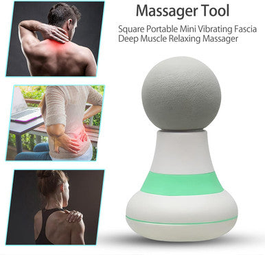 2.0In4.5In - Mini Electric Handheld Massager Wand, Powerful 6 Speed Vibration Modes,Cordless Handheld And Portable,Suitable For Shoulder,Neck And Back Massage-White