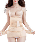 2 in 1 Postpartum Belly Wrap Support Recovery Belt - Belly Band for Postnatal, Pregnancy, Maternity - Girdles for Women Body Shaper - Post Partum Waist Shapewear Belt(Beige,Plus Size)
