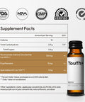 Bigvita Youth+ Nad+, Anti-Aging, Beauty From Within, Energy, Skin & Hair, Cognitive Health, Ready To Drink Supplement