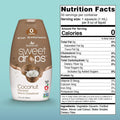 SweetLeaf Sweet Drops Flavored Stevia Liquid Sweetener Stevia Extract Zero Calories Gluten Keto Friendly Non GMO Natural Flavors Sugar Alternative Coconut 1.7 Fl Oz (Pack of 2)
