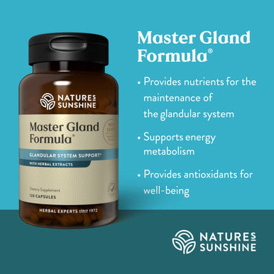 Nature'S Sunshine Master Gland, 120 Capsules | Provides Complete Nutritional Support For Every Gland In The Body, Helps Support