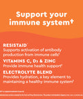 Nature Made Wellblends Active Immune Defense Fizzy Drink Mix Resistaid Vitamin C 500Mg Vitamin D 1000 Iu Zinc And Electrolytes Powder 14 Stick Packs