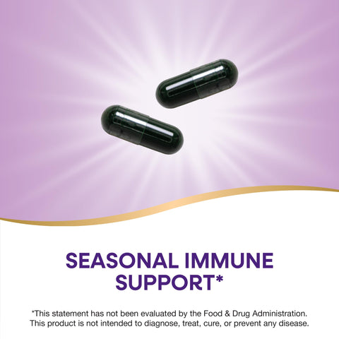 Nature'S Way Spirulina Micro-Algae Seasonal Immune Support Source Of Vitamin A (Beta Carotene) 760 Mg Per Serving 100 Vegan Capsules (Packaging May Vary)