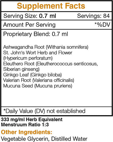 Secrets of the Tribe - Tame The Monster, Mood Balance Formula, Herbal Supplement Blend Drops Alcohol-Free Liquid Extract (2 fl oz)