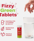 Amazing Grass Effervescent Tablets, Green Superfood Hydration Water Flavoring Tablet, Electrolyte, Vitamins and One Serving of Greens, Watermelon Lime Flavor, 10 Count