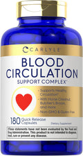 Carlyle Blood Circulation Supplement | 180 Capsules | Supports Healthy Circulation | Non-GMO Gluten
