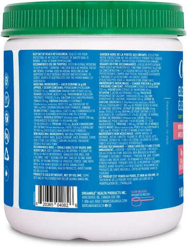 Organika Electrolytes Focus - Pomegranate Flavor Electrolytes Powder For Enhanced Concentration, Focus And Cognitive Stamina - Sugar, Coffee- Hydration - 180G - 30 Servings
