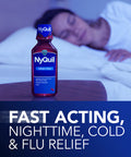 Vicks NyQuil Cough Nighttime Relief, 8 Fl Oz, Cherry Flavor - Relieves Sore Throat, Runny Nose, Cough