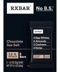 RXBAR Protein Bars, Protein Snack, Snack Bars, Chocolate Sea Salt, 9.1oz (5 Count)