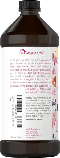 Carlyle Liquid Collagen 16 fl oz | with Biotin and Amino Acid Protein | Natural Berry Flavor | Non-GMO Gluten