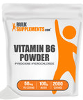 BulkSupplements Vitamin B6 50mg (Pyridoxine ) Powder - Memory Vitamins for Men - B6 Vitamins - B6 Vitamins (100 Grams 3.5 oz)