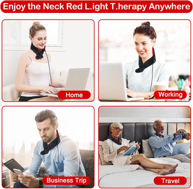 Jobyna Red L.Ight T.Herapy For Neck & Body, 1 Pack 850Nm In.Frared L.Ight & 660Nm R.Ed L.Ight T.Herapy At Home Office For Neck Elbow Leg, Auto Shut Off & 3 Heating Level