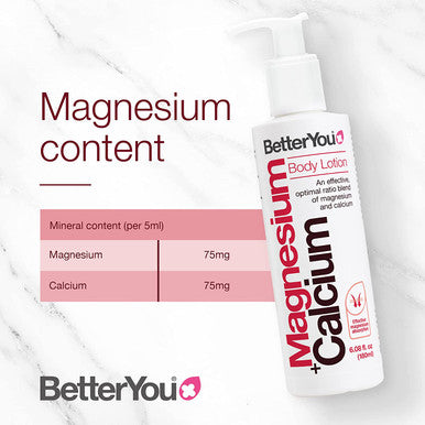 BetterYou Natural Magnesium Lotion for Bones, 6.33 Fl Ounce