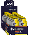 GU Energy Roctane Ultra Endurance Energy Gel Vegan Gluten-Free Kosher and Dairy-Free On-The-Go Sports Nutrition for Running Biking Hiking or Skiing 24-Count Lemonade