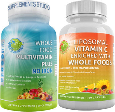Total Daily Protection Bundle Liposomal High Potency Vitamin C 1500Mg